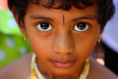 Portrait of a Mumbai girl  - India clipart