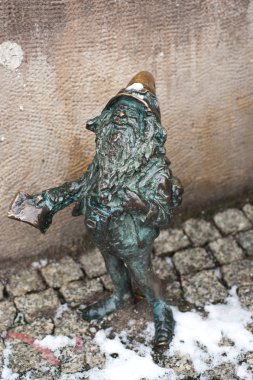 GNOME heykeli, wroclaw, Polonya
