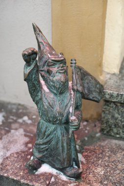 GNOME heykeli, wroclaw, Polonya