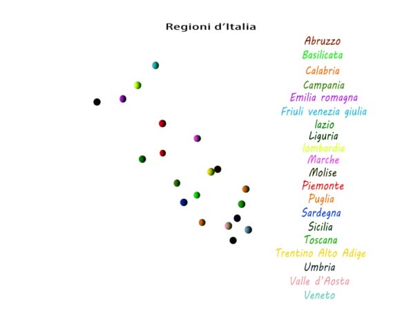 Regioni d'italia — Stockvideo
