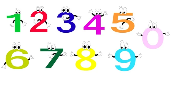 The number — Stock Vector