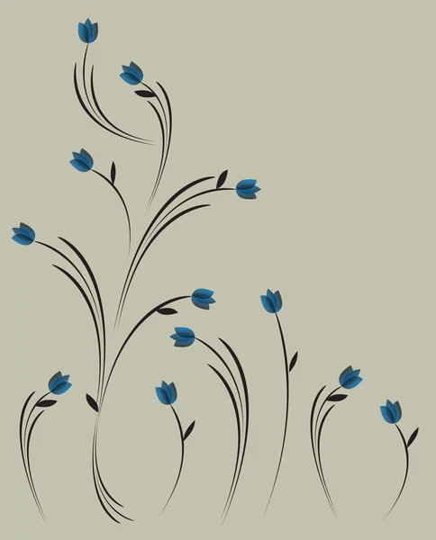 Illustration af blomster – Stock-vektor