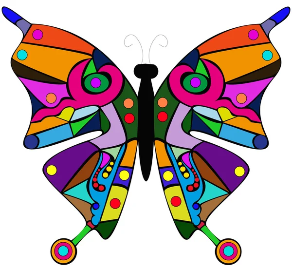 Vector abstracte vlinder — Stockvector