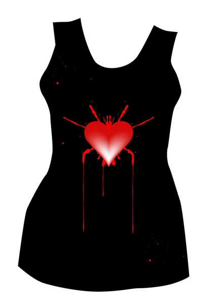 Vrouwen tank top — Stockvector