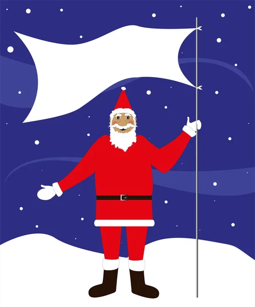 Noel Baba kar vektör — Stok Vektör