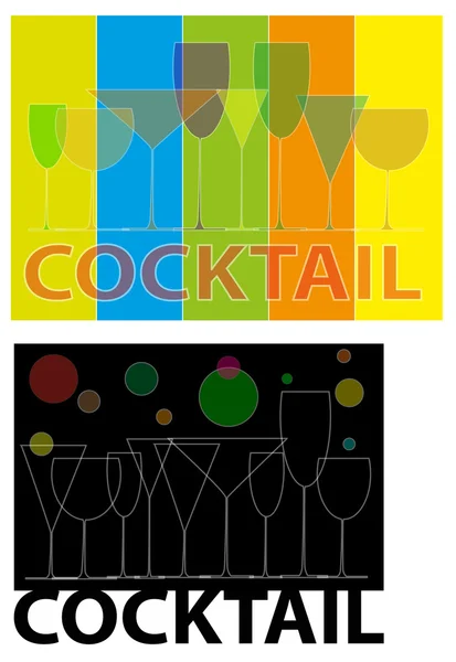 Bebida y cóctel — Archivo Imágenes Vectoriales