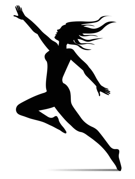 Dancer silhouette — Stock Vector