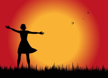 siluet tarih sevinir