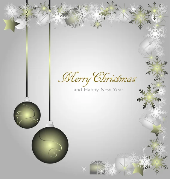 Merry christmas and happy new year — Stock Vector