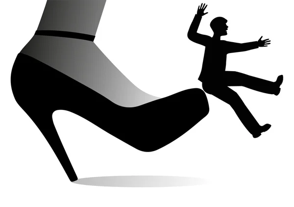 Gigante sapato feminino — Vetor de Stock