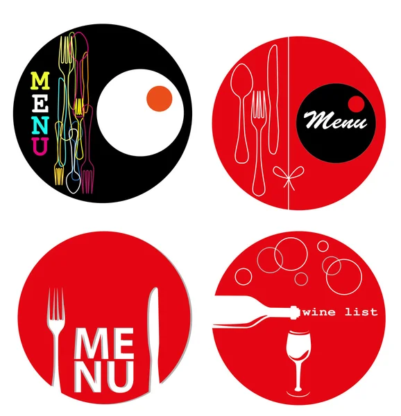 Illustrations de menu — Image vectorielle