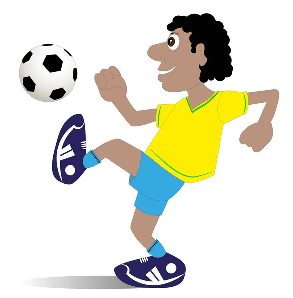 Fotbollsspelare — Stock vektor