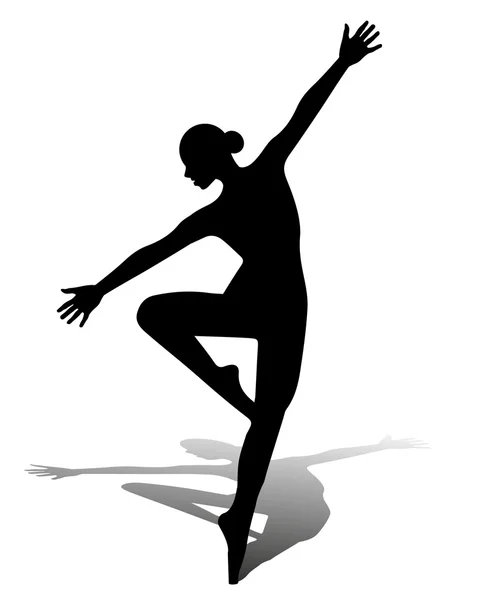 Dansande flicka — Stock vektor