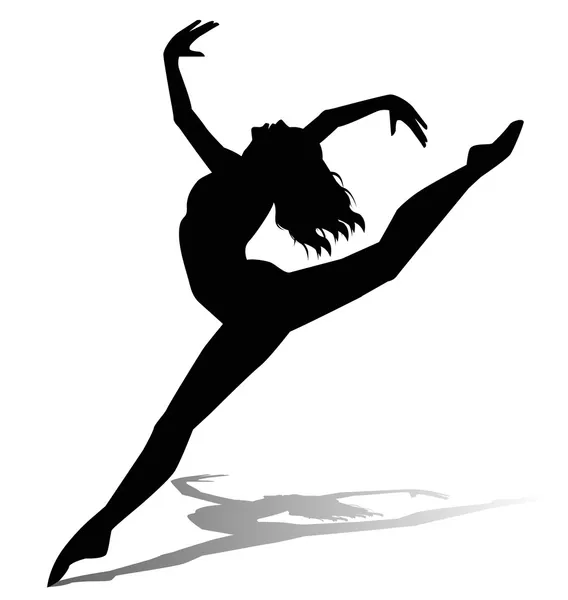 Dansande flicka — Stock vektor