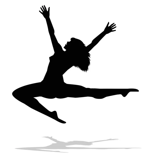 Taniec dziewczyna — Wektor stockowy