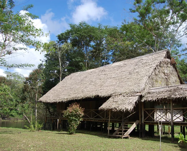 Amazon jungle lodge — Stock fotografie