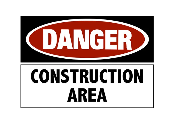 Danger sign - hard hats — Stock Photo, Image