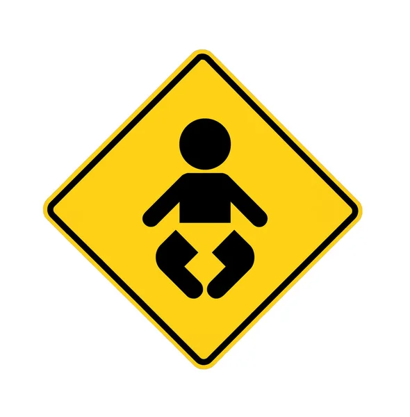 Verkehrsschild - Baby — Stockfoto