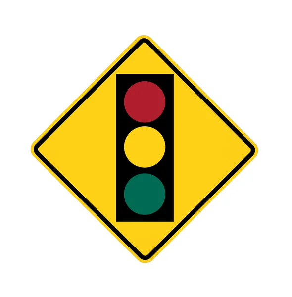 Road sign - traffic light — Stock Photo, Image