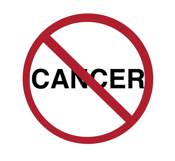 Знак - нет рака — стоковое фото