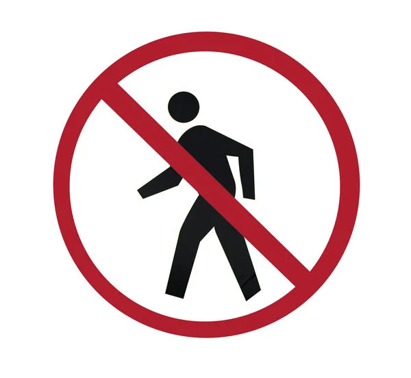 Sign - no crossing — Stock Photo, Image