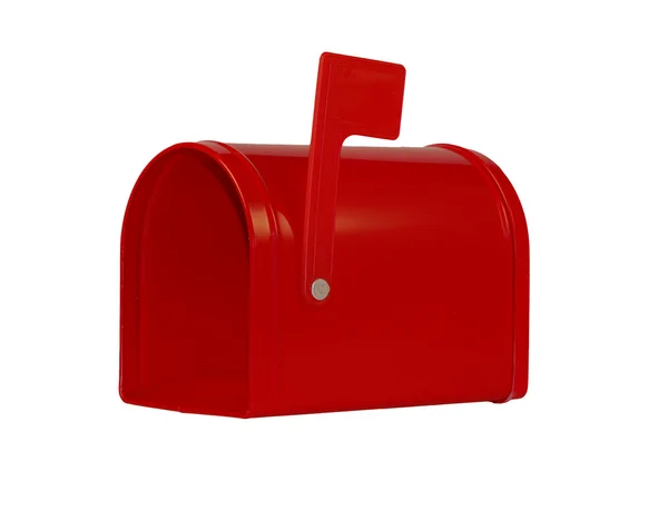 Kırmızı posta kutusu - boş — Stok fotoğraf