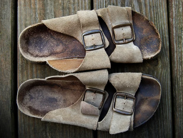 Old sandals — Stock Photo, Image