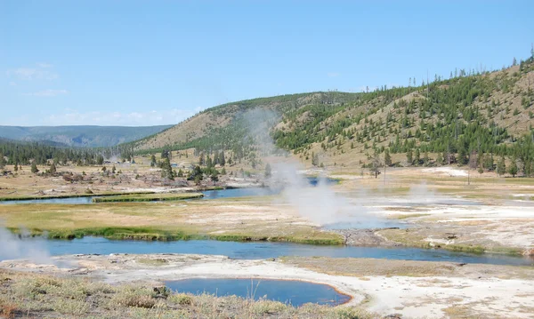 Yellowstone táj — Stock Fotó
