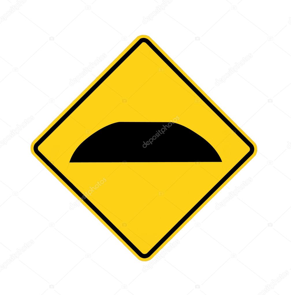 Road sign - speed bump