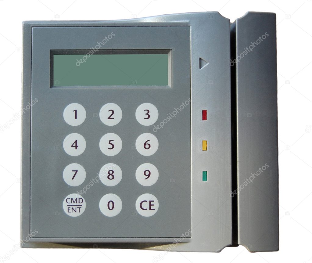 Security entry card scanner