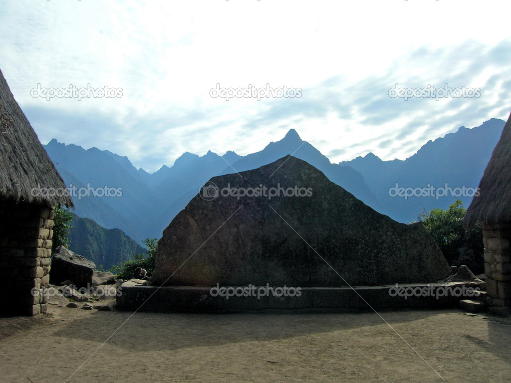 Machu Picchu mountain rock sunrise