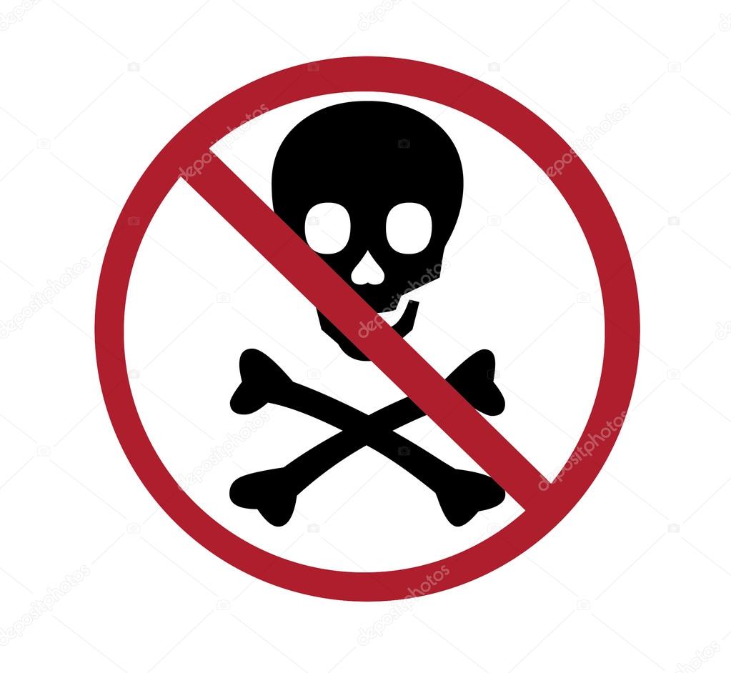 Sign - no skull and bones