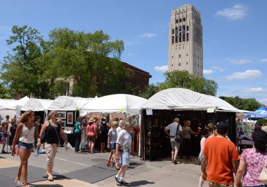 Ann Arbor Art Fair and campus clipart