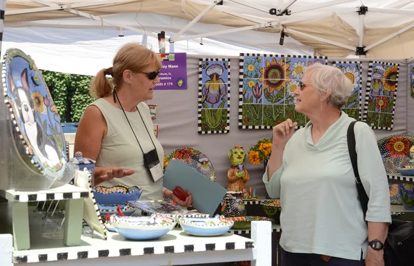 Toni Mann at Ann Arbor Art Fair — Stock Photo, Image