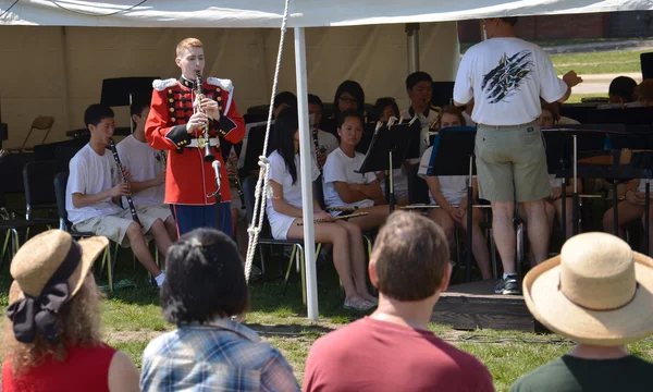 Кларнетист USMB в Picnic Pops — стоковое фото