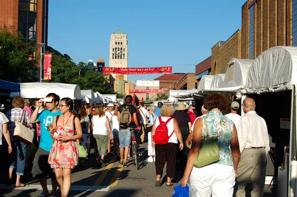 Staat straat gebied kunstbeurs, ann arbor Rechtenvrije Stockafbeeldingen