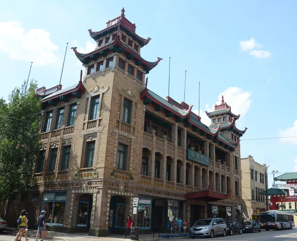 Edifício Pui Tak Center, na Chinatown de Chicago — Fotografia de Stock