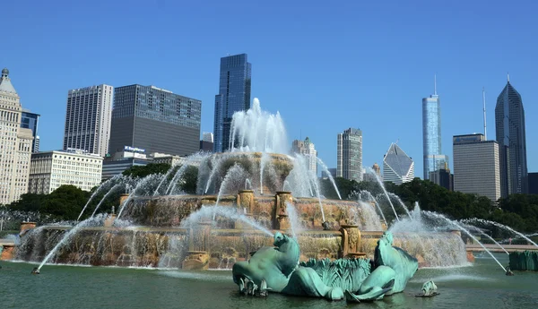 Chicago'nun Buckingham Çeşmesi — Stok fotoğraf