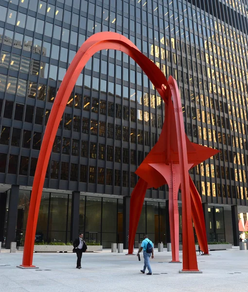 Flamingo rzeźby w chicago — Zdjęcie stockowe