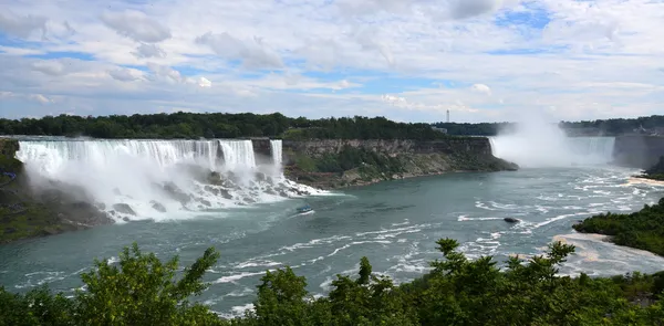 American and Horseshoe Falls, from Niagara Falls, Ontario — Stock Photo, Image