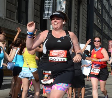 2013 rock 'n' roll çalışan kadın chicago yarı maraton