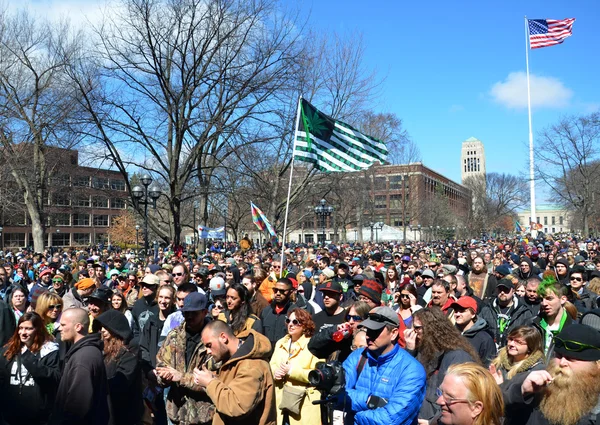 Ann Arbor Hash Bash 2014 foule — Photo