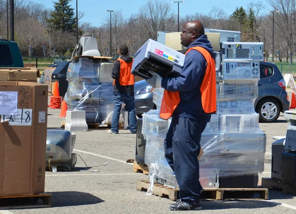Evento de reciclaje electrónico, Ann Arbor. MI —  Fotos de Stock