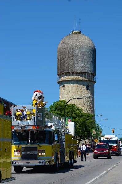 Fire and Rescue representatives at the Ypsilanti, MI 4th of July — Stock Photo, Image