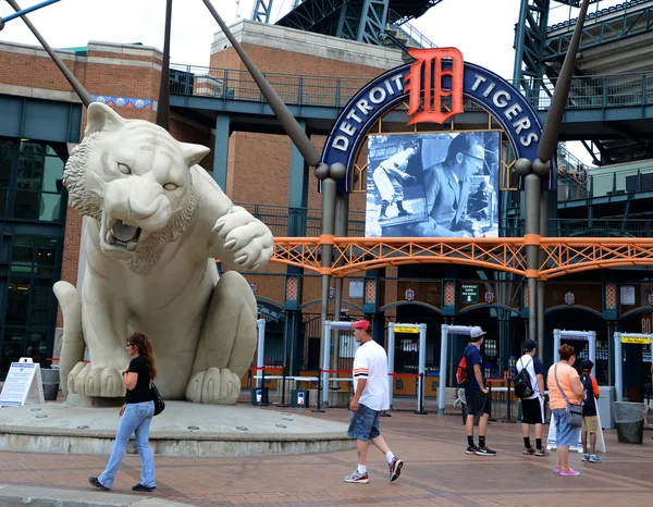 Comerica park přední vstup — Stock fotografie