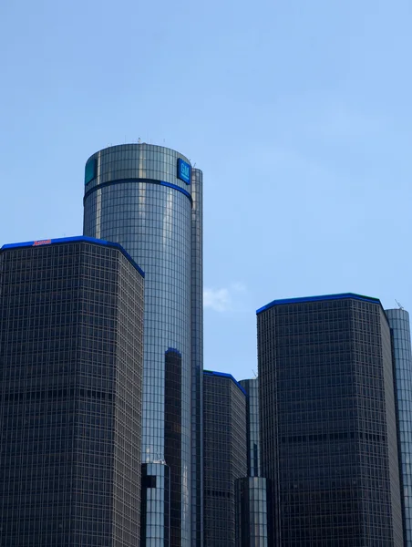Ренессансный центр крупным планом Детройт — стоковое фото
