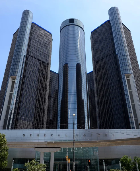 Renaissance Center, Detroit, lado da rua — Fotografia de Stock