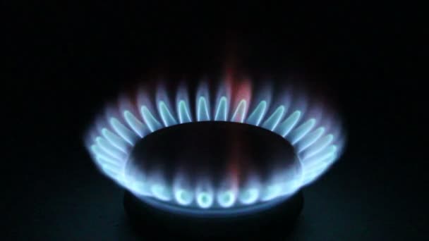 Fuego de gas — Vídeo de stock