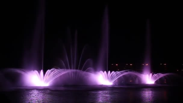 Musikalischer Brunnen — Stockvideo