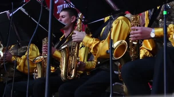 铜管乐队 — 图库视频影像